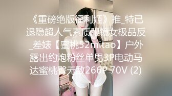 《重磅绝版福利姬》推_特已退隐超人气素质眼镜女极品反_差婊【蜜桃52mitao】户外露出约炮粉丝单男3P电动马达蜜桃臀无敌266P 70V (2)