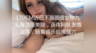 170CM近日下海颜值女神九头身顶级美腿，连体网袜表情淫荡，随着音乐自摸骚穴