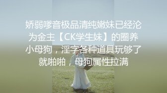 娇弱嗲音极品清纯嫩妹已经沦为金主【CK学生妹】的圈养小母狗，淫字各种道具玩够了就啪啪，母狗属性拉满