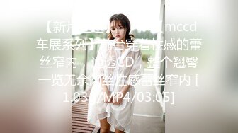 【新片速遞】 ❤️√ 【mccd车展系列】前台穿着性感的蕾丝窄内，通透CD，整个翘臀一览无余肉丝性感蕾丝窄内 [1.03g/MP4/03:05]