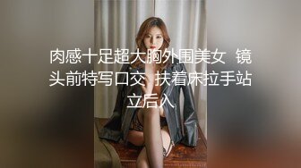 肉感十足超大胸外围美女  镜头前特写口交  扶着床拉手站立后入