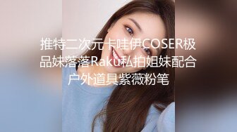 推特二次元卡哇伊COSER极品妹落落Raku私拍姐妹配合户外道具紫薇粉笔